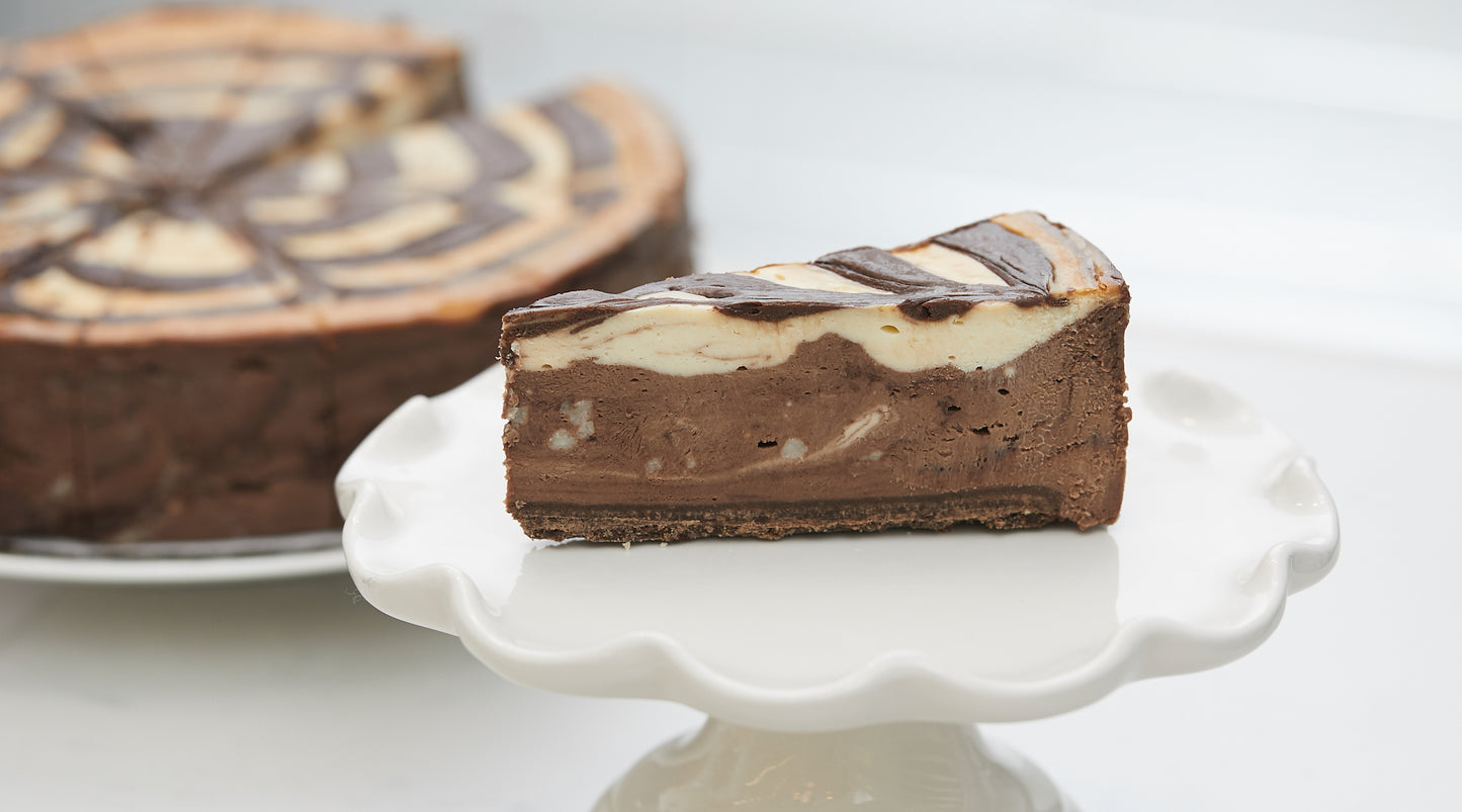Triple Chocolate Cheesecake Slice