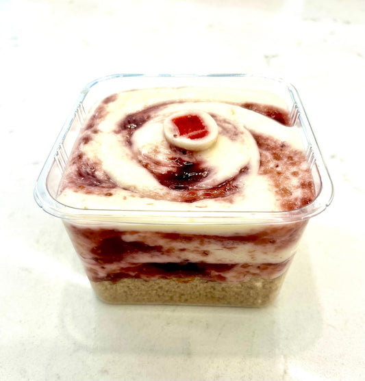 White Chocolate Raspberry Cheesecake Cup